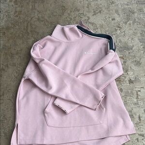 Champion Women's Light Pink Cowl Neck Sweatshirt